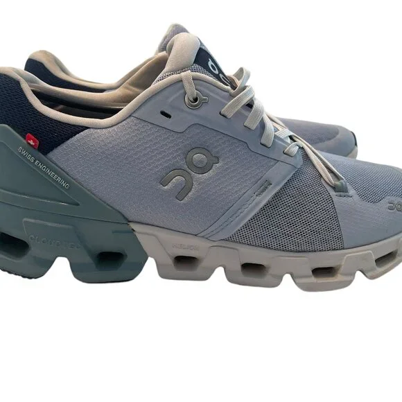 On Running Blue and Gray Athletic Shoes with CloudTec Cushioning - Picture 2 of 16